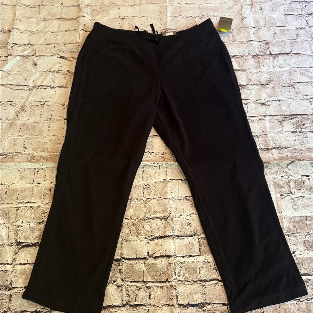 New! Tek Gear Dark Blue Navy Fleece Activewear Sweatpants Drawstring w Pockets